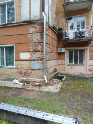Лепсе,7а Ремонт водостока